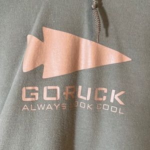 GORUCK, hoodie, “always look cool”, size medium.